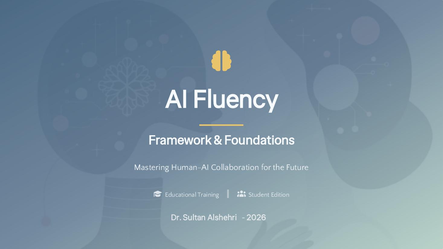 AI Fluency: Framework & Foundations cover