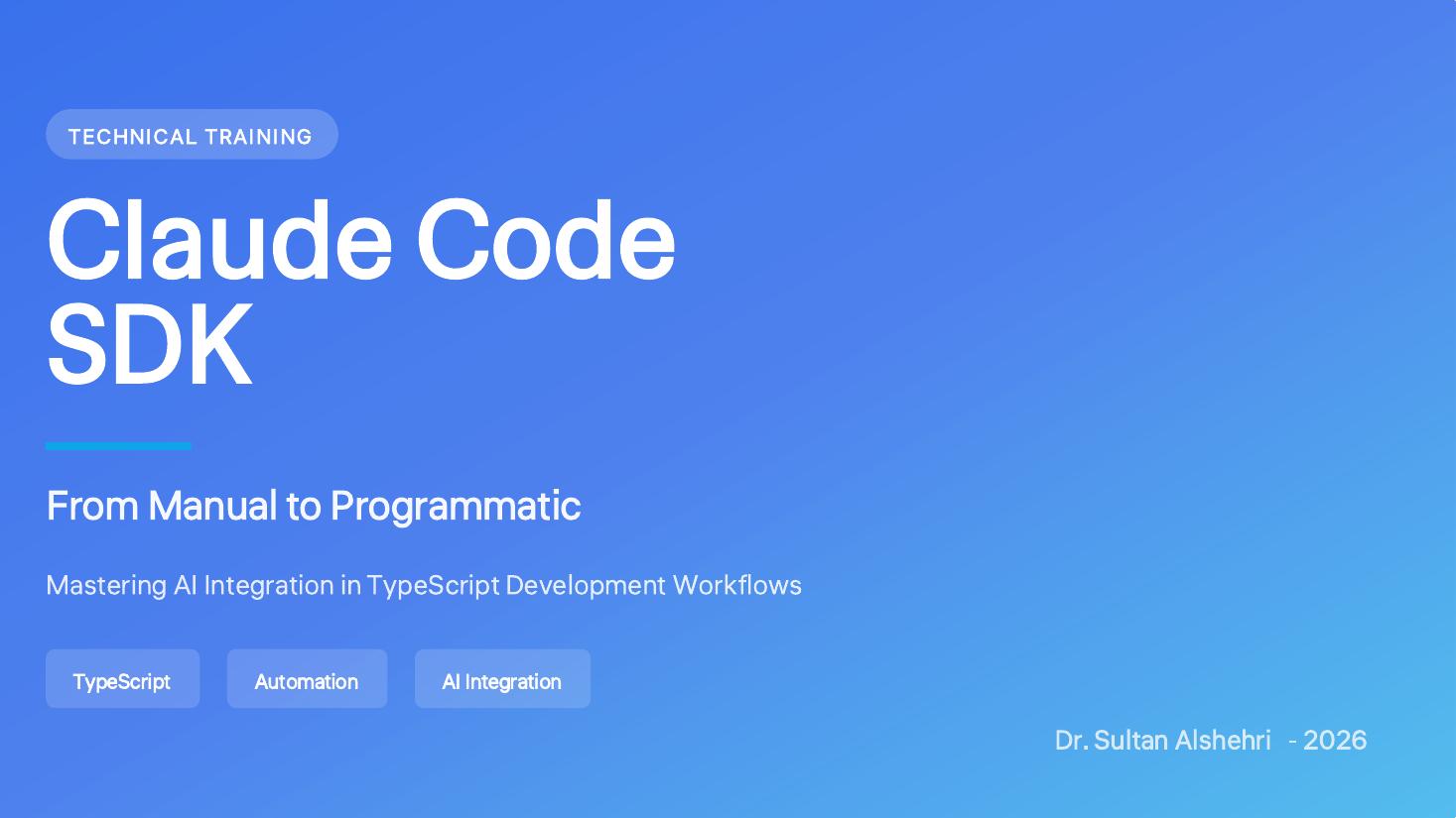 Claude Code SDK cover
