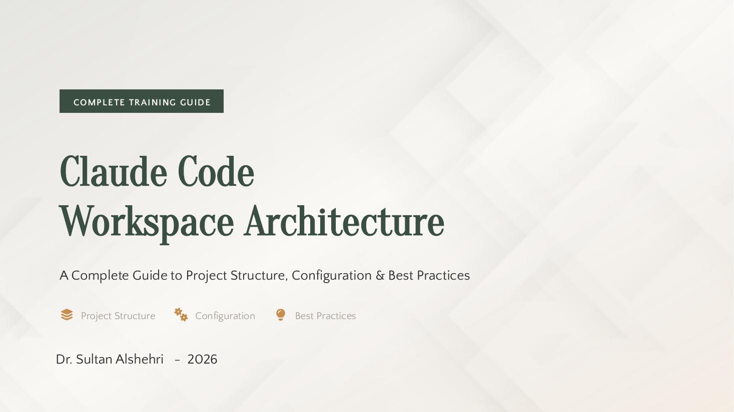 Claude Code Workspace Architecture cover